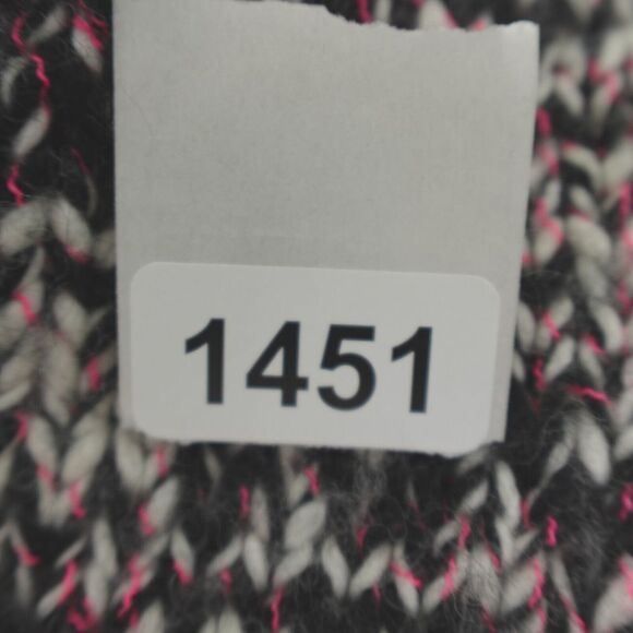 J Crew Sweater Womens Small Marled Knit Black White Color Block Wool Retro 80s - Picture 16 of 16